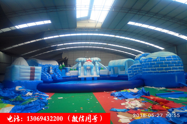 豪华型冰雪世界充气水滑梯
